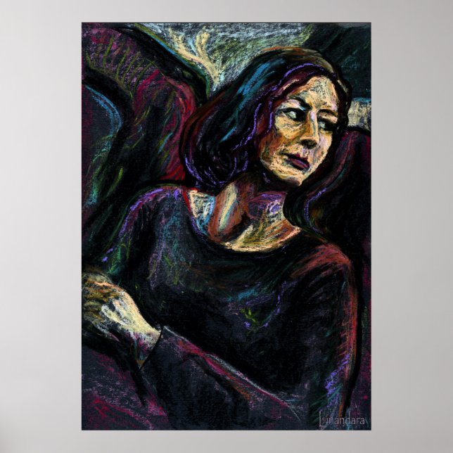 Pôster Um Estranho Absoluto - uma pintura de pastel de pe (Frente)