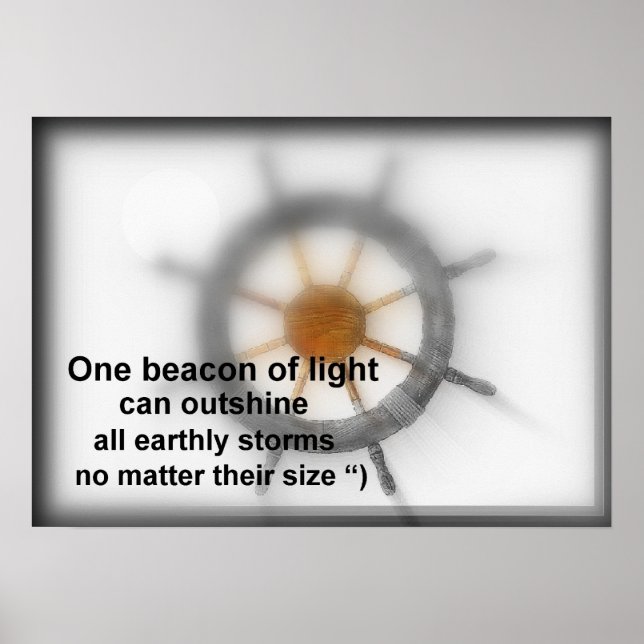 Pôster Um farol de luz. (Frente)