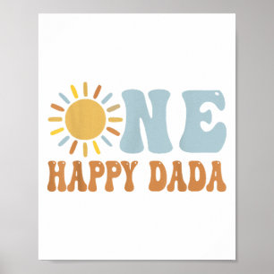 Poster Um Feliz Dada da Primeira Viagem de Aniversário