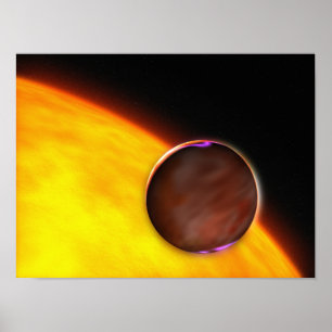 Poster Um fim-acima de um planeta extrasolar