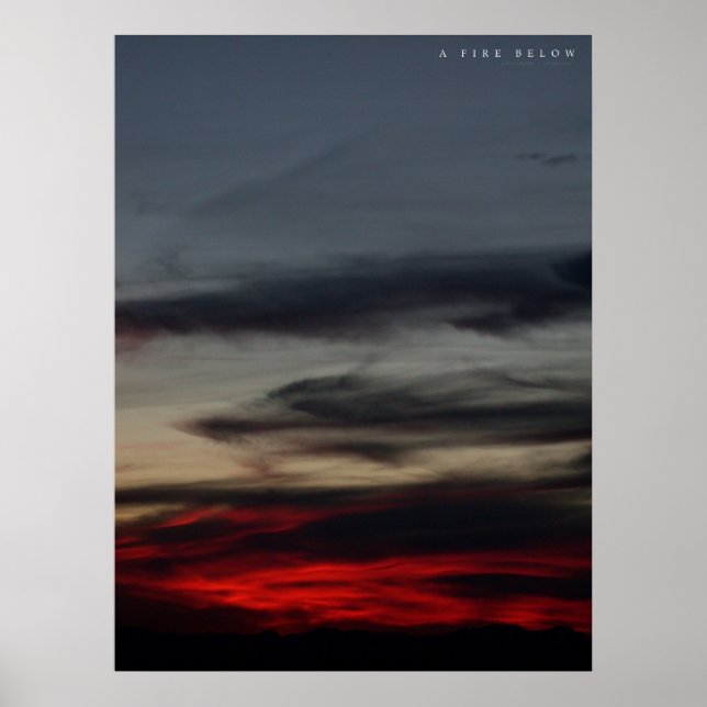Pôster Um Fogo Abaixo (Frente)