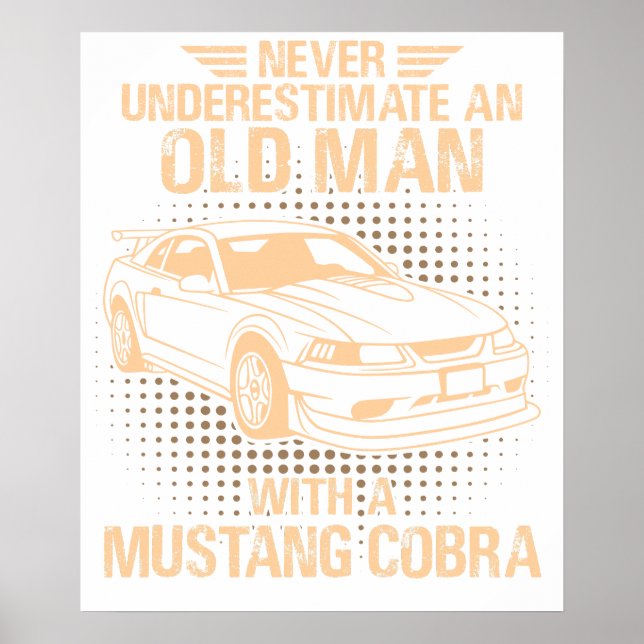 Poster Um Ford Mustang 2000 Svt Cobra R Antigo (Frente)