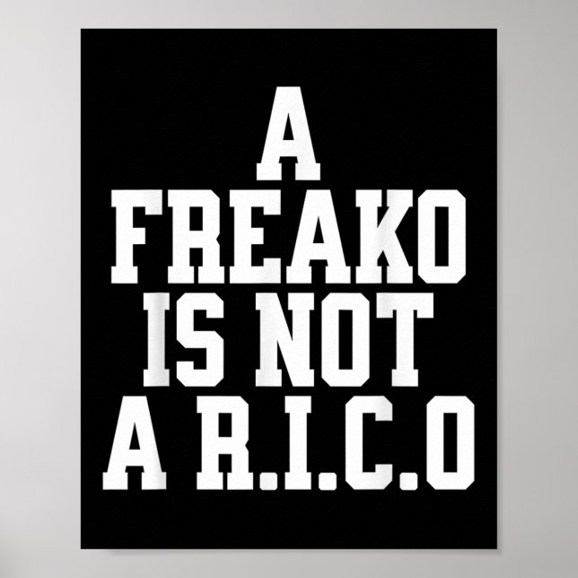 Poster Um Freako Não É Um Amante Da Festa De Apoiadores D (Frente)