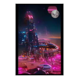 Pôster Um Futurismo de Ruínas Vaporwaived