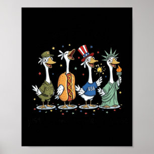 Poster um Ganso Independente 250º Aniversário da América