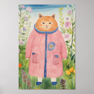 Poster Um Gato De Jardim