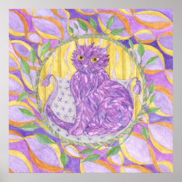 Poster Um Gato Pintado