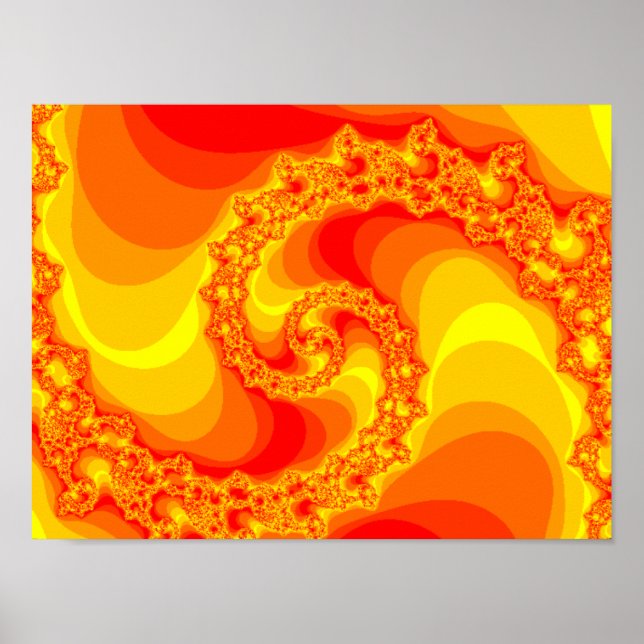Poster Um gráfico fractal de incêndio (Frente)