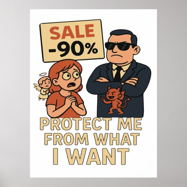 Poster Um gráfico humorístico ao estilo cartoon (Frente)