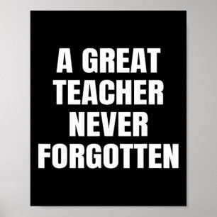 Poster Um Grande Professor Nunca Esquecido