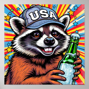 POSTER UM GUAXINIM BÊBADO ENTRA EM UM BAR-5