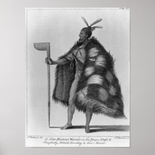 Pôster Um guerreiro neozelandês