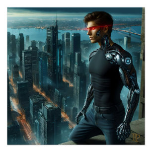 Pôster Um Homem Cibernético