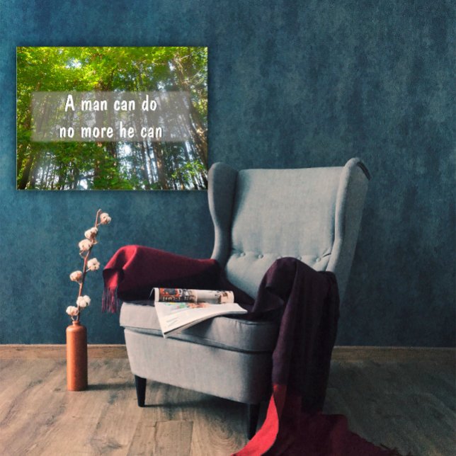 Poster Um homem não pode mais fazer, ele pode Inspirar po (Criador carregado)