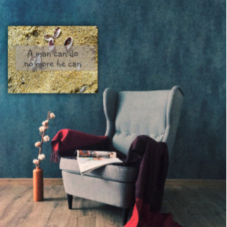 Poster Um homem não pode mais fazer, ele sabe dizer poste