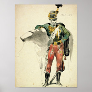 Pôster Um Hussar do 9o regimento