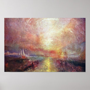 Pôster Um iate que aproxima as artes por Turner Joseph