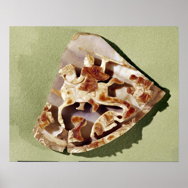 Poster Um imperador triunfante atropelando bárbaros (Frente)