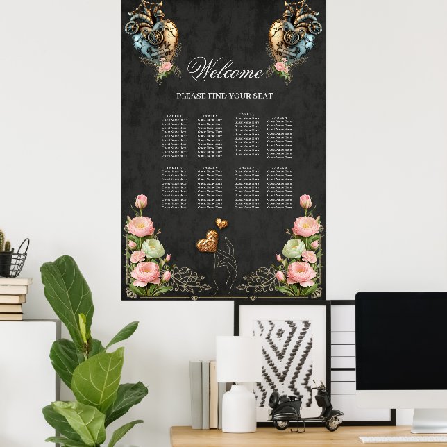 Poster Um impressionante coração de galo (Escritório em casa)