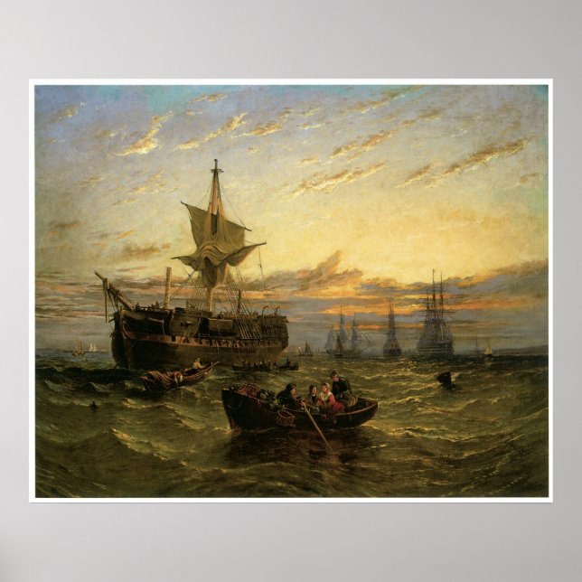 Poster Um Indiano Oriental Desmantelado no estuário do Ta (Frente)