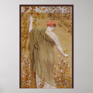 Pôster Um Jardim por Albert Joseph Moore, Retrato Antigo