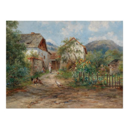 Pôster Um Jardim Russo em Flor no Campo