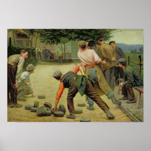 Pôster Um jogo de Bourles em Flanders, 1911