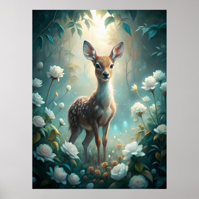 Poster Um Jovem Fawn (Frente)