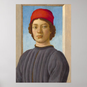 Poster Um Jovem - Filippino Lippi Cartaz de Arte Fina