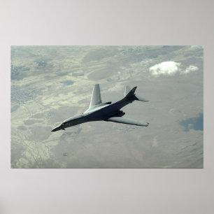 Poster Um lanceiro da força aérea de E.U.B-1B em uma