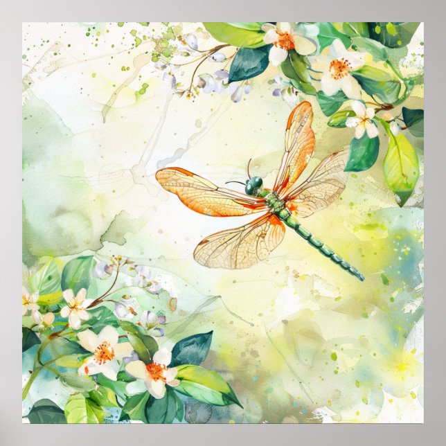 Poster Um Libélula de Primavera (Frente)