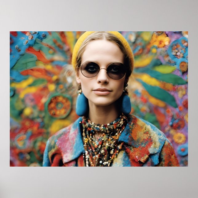 Poster Um lindo Hippie (Frente)
