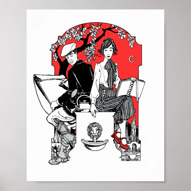 Poster Um livro em Dusk (Frente)