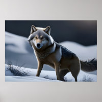 Um Lobo Solitário na Caça