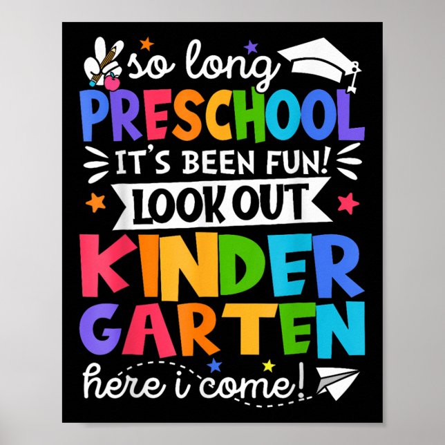 Poster Um Longo Jardim de Infância da Pré-Escolas Aqui Eu (Frente)