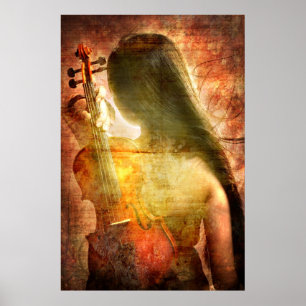 Pôster Um lugar para descansar (Violin Art Poster)