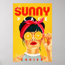 Poster "Um Lugar Solarenga Para As Mulheres Sombrias" Art