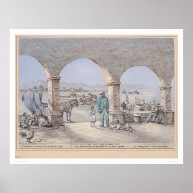 Pôster Um magnata da Califórnia em sua casa (1317) (Frente)