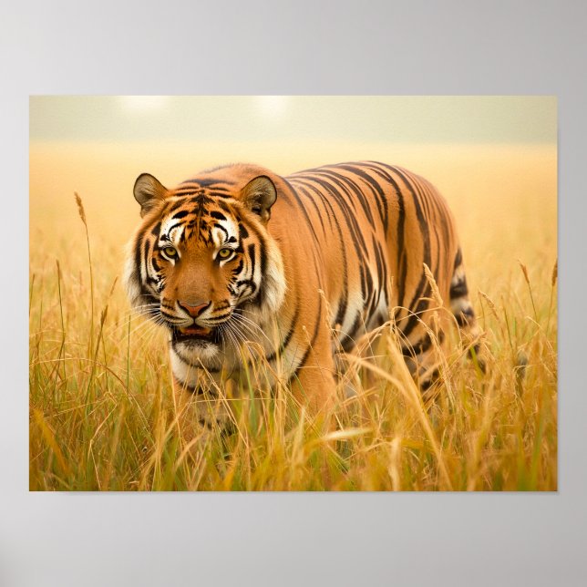 Poster Um Majestoso Tigre de Bengala (Frente)