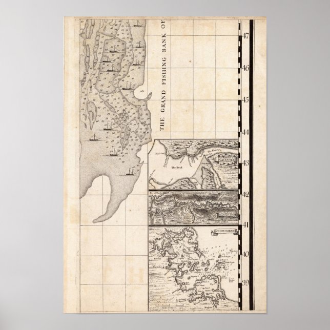 Poster Um mapa do Império Britânico na América Ficha 8 (Frente)