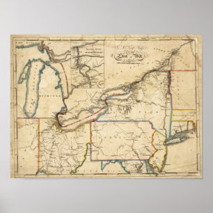 Pôster Um mapa novo de Seat da guerra