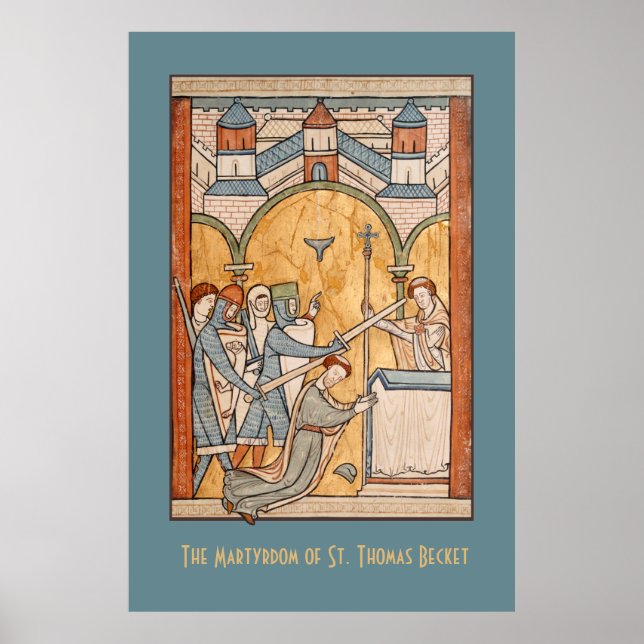 Poster Um Mártico de Ruas. Thomas Becket na Arte (Frente)