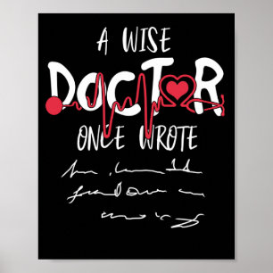 Poster Um Médico Sábio Escreveu Um Texto Divertido Do Méd