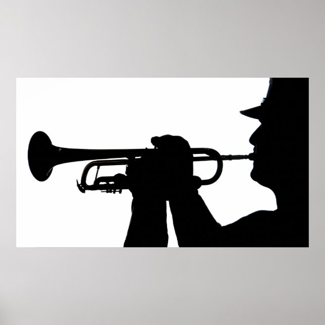 Pôster Um membro do serviço toca uma melodia (Frente)