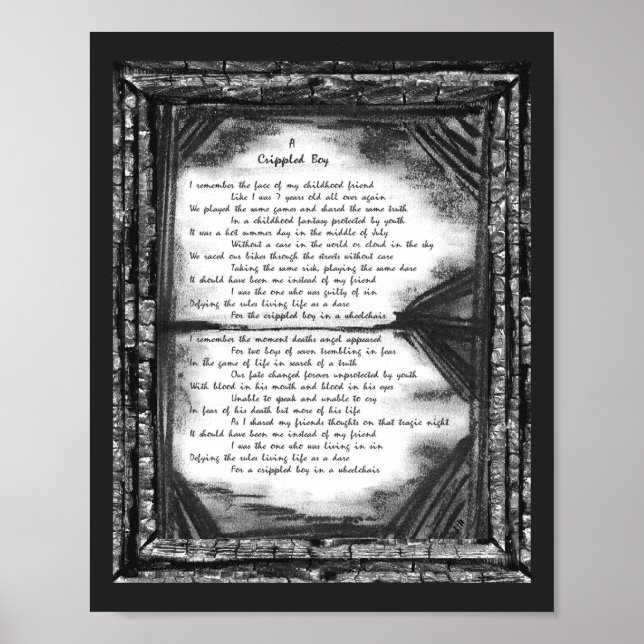 Pôster Um Menino Empurrado (Frente)