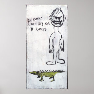 POSTER "UM MENINO INSANO E UM LAGARRO"