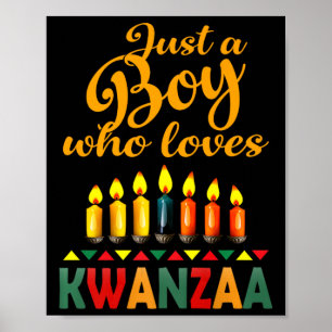 Poster Um Menino Que Ama Preto Do Orgulho Africano Kwanza