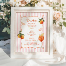Um Menu de Bebidas Desenhadas à Mão A Spritz Older