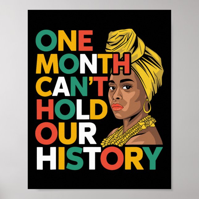 Poster Um mês não pode manter nossa história como um negr (Frente)