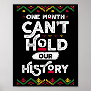 Poster Um Mês Não Pode Segurar Nossa História Africana Pr